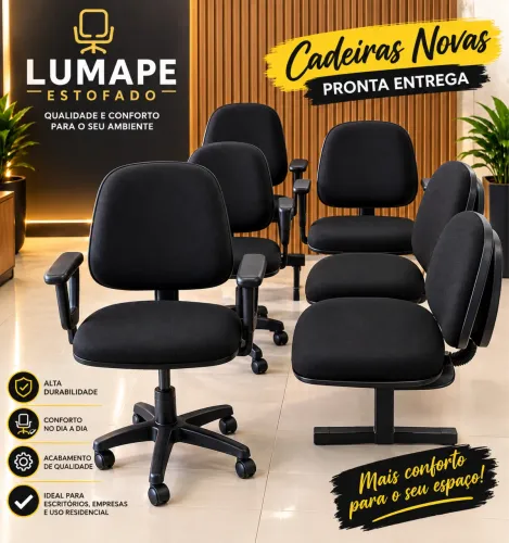 Cadeiras novas vários modelos para seu escritório