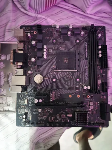 Placa mae am4 a520 asrock funcionando perfeitamente