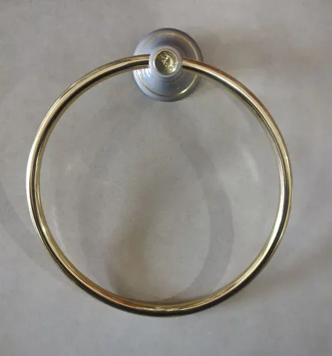 Docol porta toalha argola cor champagne