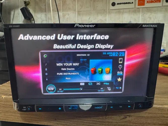 Multimídia pioneer avh-x8580bt 2din