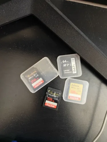 Cartões SD 256gb e 128gb