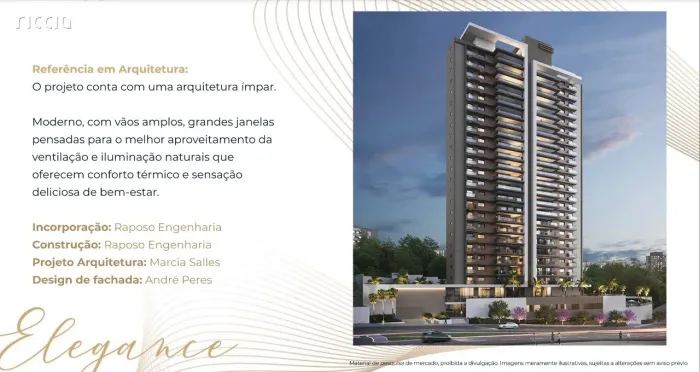 Lançamento no Vila Ema SJC - Edifício VOLPE Elegance Vila Ema - SJC/SP - Apartamento de 4