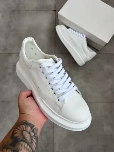 Sapatênis Oversized Alexander McQueen Couro Masculino Cor: Branco - Disponível 38 AO 43