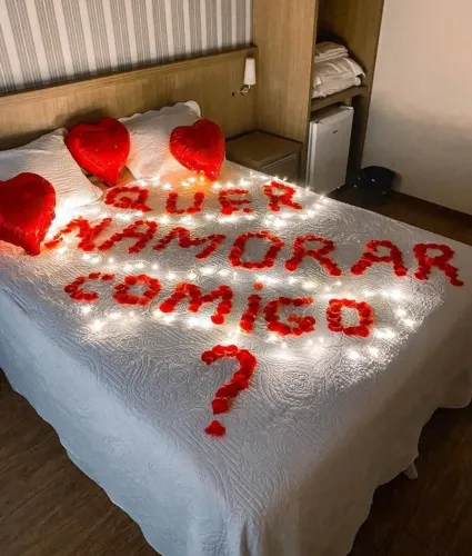 Decoração romântica, surpresa romântica 