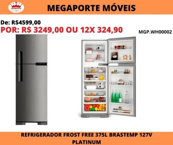 GELADEIRA FROST FREE 375L