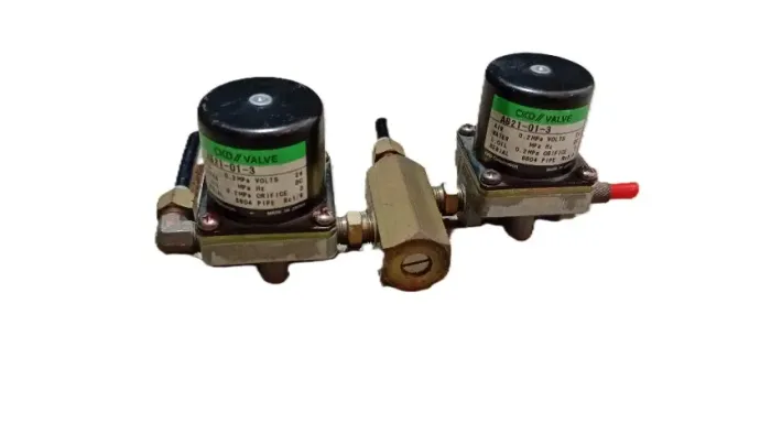Par Valvula Solenoide Ckd Ab21-01-3 24vdc Para Ar Agua Oleo - Made In Japan