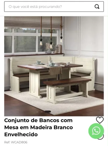 Mesa de madeira maciça lacrada na caixa