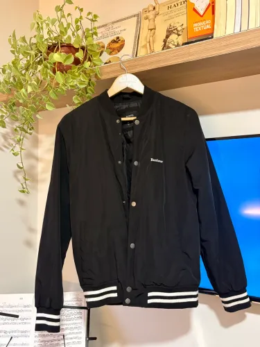 Jaqueta Bomber Preta - Blue Steel P