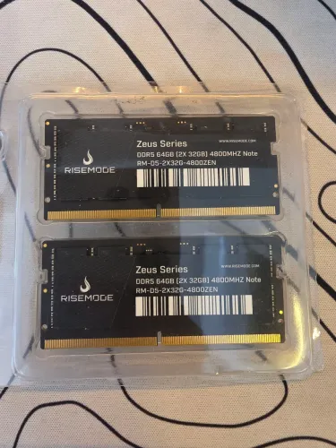 Memória RAM Notebook DDR5 64GB (2x32GB) 4800MHz SODIMM Rise Mode Zeus Series