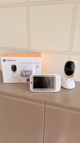 Motorola VM85 Connect babá eletrônica branca NOVA