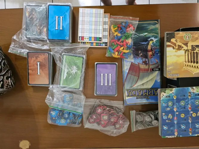 Jogo 7 Wonders + expansão Armada