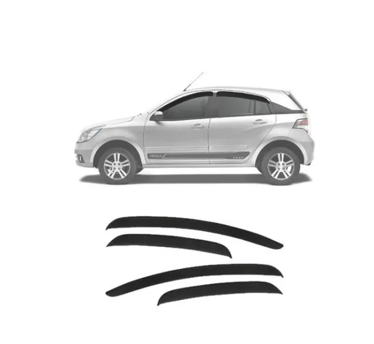 Calha de Chuva Esportiva Chevrolet Agile Todos Fumê 4 portas