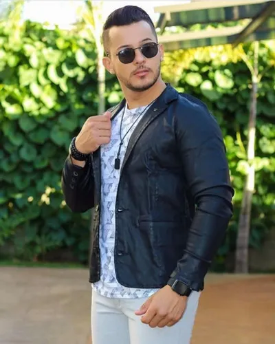 Blazer Masculino Encerado Slim