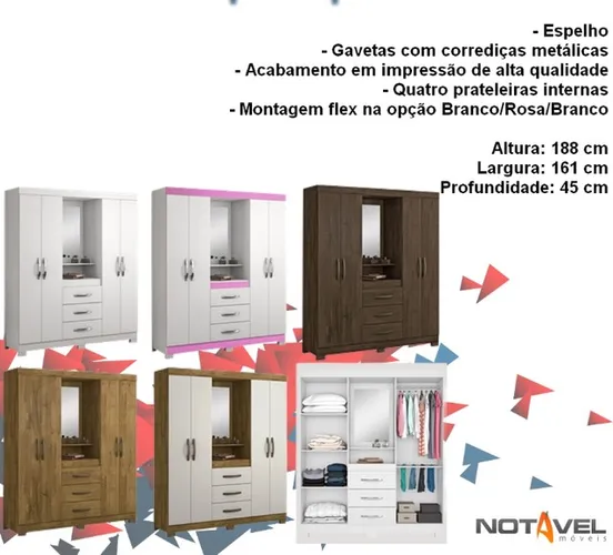 Quarto roupeiro infantil solteiro capelinha 