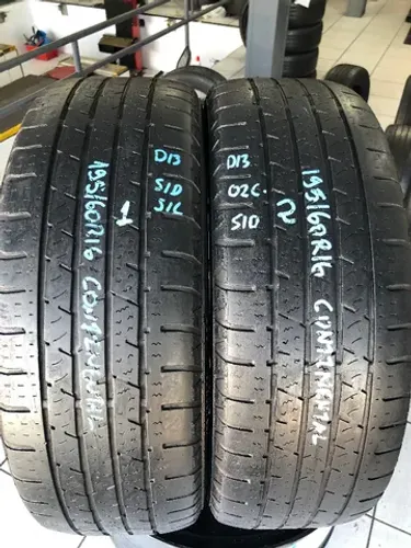 Kit 02 Pneus 195/60r16 Continental Crosscontact Lx (usados) 1/2