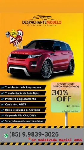 Despachante 30% DESCONTO