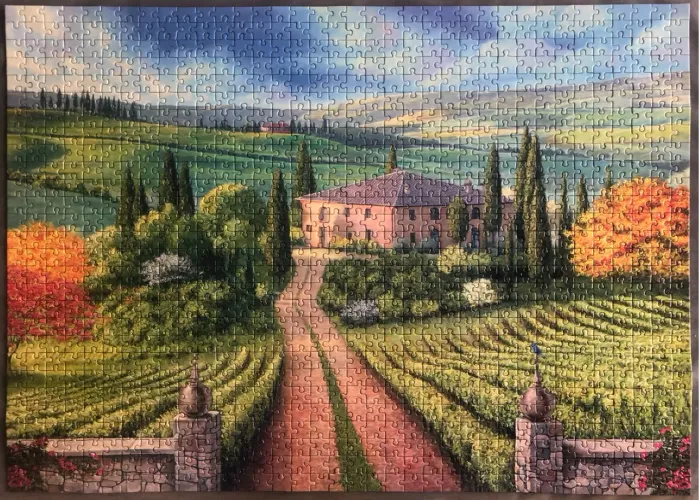 Quebra-cabeça usado Toscana - 1000 peças completo