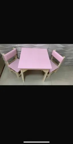 Mesa infantil rosa 