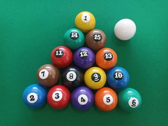 Jogo de bolas numeradas 54 mm, Bilhar, Sinuca