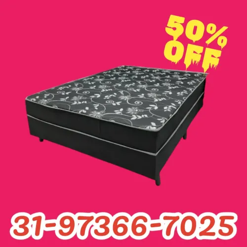 CAMA BOX CASAL MACIA / D33 / 10CM DE ESPUMA