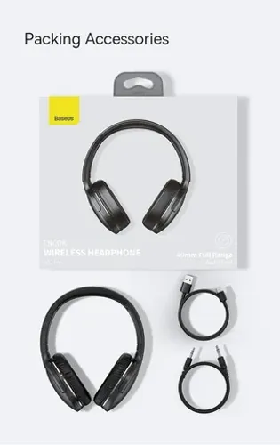 Headphone Baseus d02 pro lacrado preto e branco