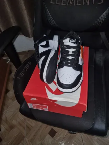 Tênis Nike Dunk Low Black "Panda" tamanho 42