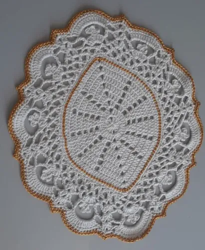 jogo americano 04 peças  formato canoa 