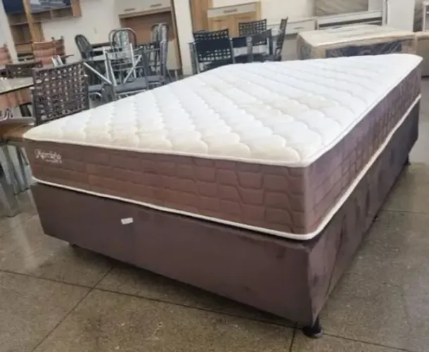 Cama box casal padrão molas ensacadas individualmente Temos a pronta entrega tecido veludo
