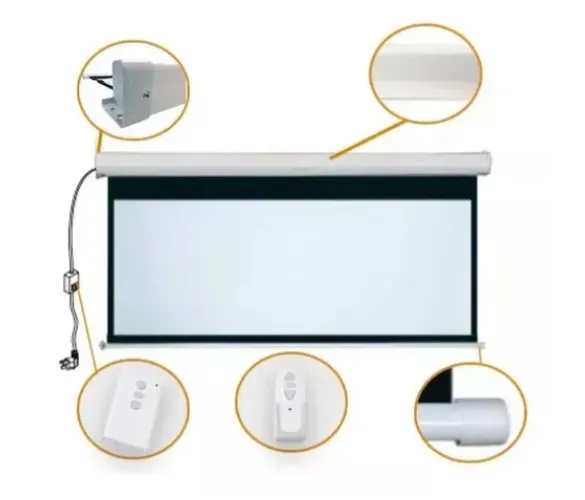 Tela De Projeção Elétrica Tbes060 (1.50x1.50m) 110v