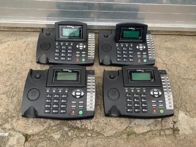 4 Telefones Voip Intelbrás Para Uso, Reparo Ou Peças, No Estado!