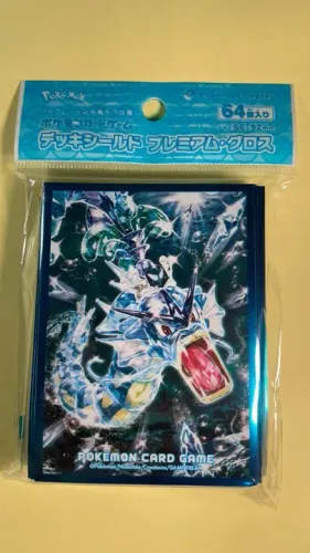 Pokemon Center Japão Gyarados Premium Deck Shield 64 Sleeves p/ cards Pokemon TCG