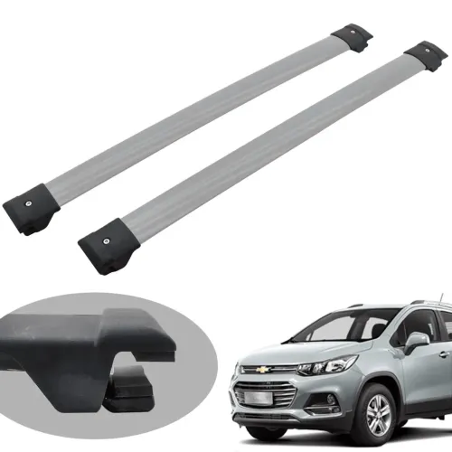 Travessa rack de teto Track prata Tracker 2014 a 2019
