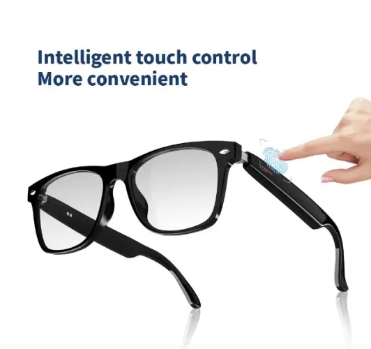 Oculos Inteligente Headset, Áudio Chamada, Redução de Ruído, Música a prova d'água, Microf