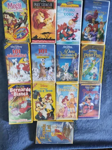 Lote de fitas Dinsey vhs Hercules Rei Leão