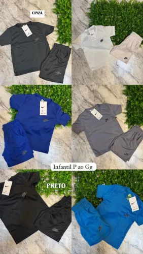 conjuntos dry fit infantil de 2 a 8 anos mas informaçoes zap *40 
