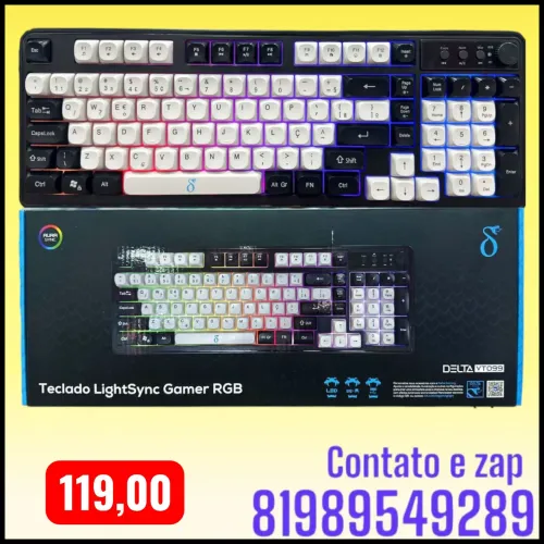 Teclado LightSync Gamer RGB Delta VT099.
