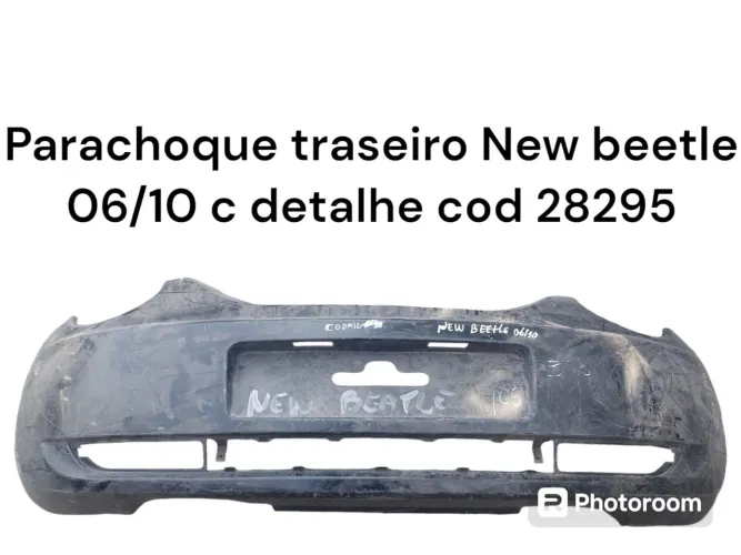 Para-choque traseiro New Beetle 06/10 c/ detalhe - Cód. 28295
