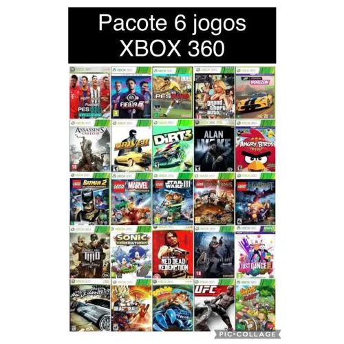 Pacote 6 Jogos Xbox 360