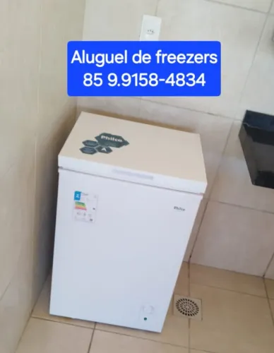 Aluguel de freezer de 100 litros para eventos