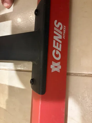 Elíptico Genis Fitness Polishop preto e vermelho 
