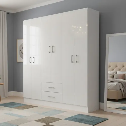 Guarda-Roupa 6 Portas Branco OFERTA tt87