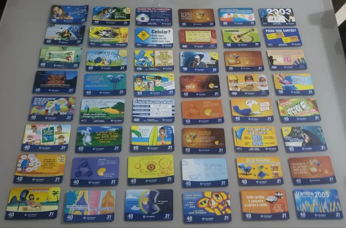 Cartões telefônicos Telemar 40 créditos 