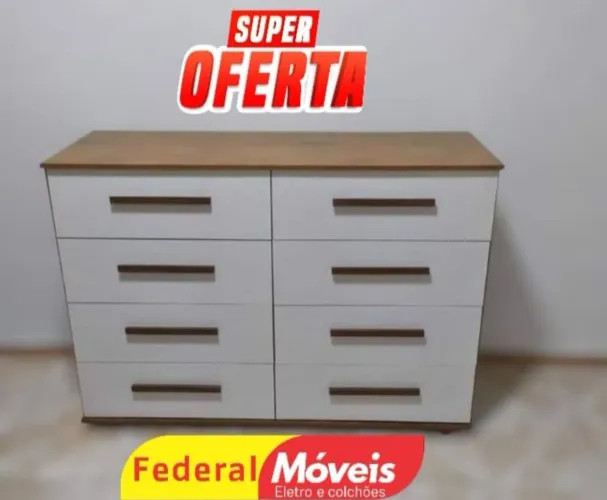 Cômodas 8 Gavetas - Nova, Espaçosa e Funcional!