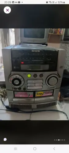 Mini System Aiwa CA-DW705 funciona radio e tape