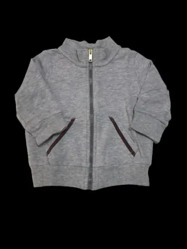 Casaco moletom cinza listras Gucci-3 a 6 meses-Gucci 