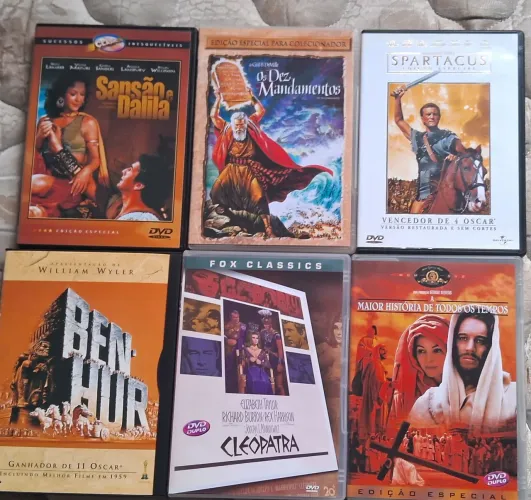 Coleção de Filmes Épicos - DVDs Cada