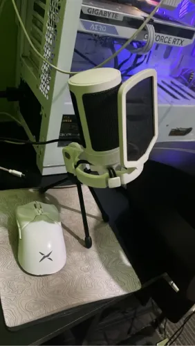 Microfone finfine cor branco 