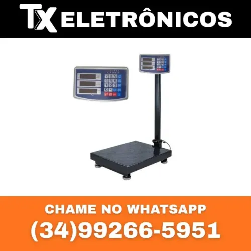 Balança Plataforma de Chão 200kg - Painel Digital com Led