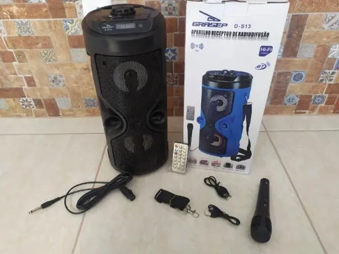 Caixa de som Bluetooth Grasep D-s13 Com Microfone