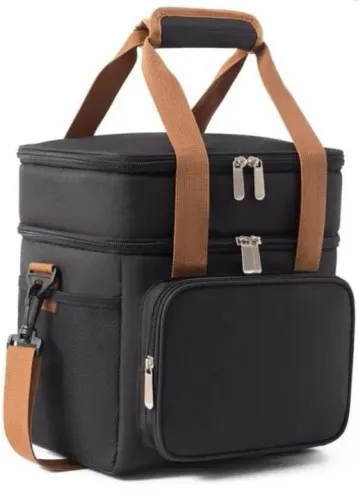 Bolsa Térmica Dupla para Lanches e Bebidas